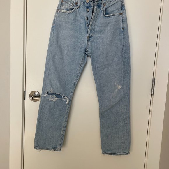 Agolde Riley High Rise Straight Crop - Picture 6 of 6